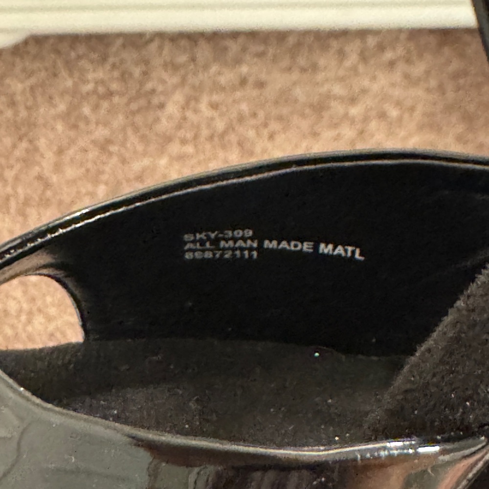 Pleaser size 6 Sky 309. Black Platform Heels. 7” heel. 2 3/4” platform. - Picture 3 of 4